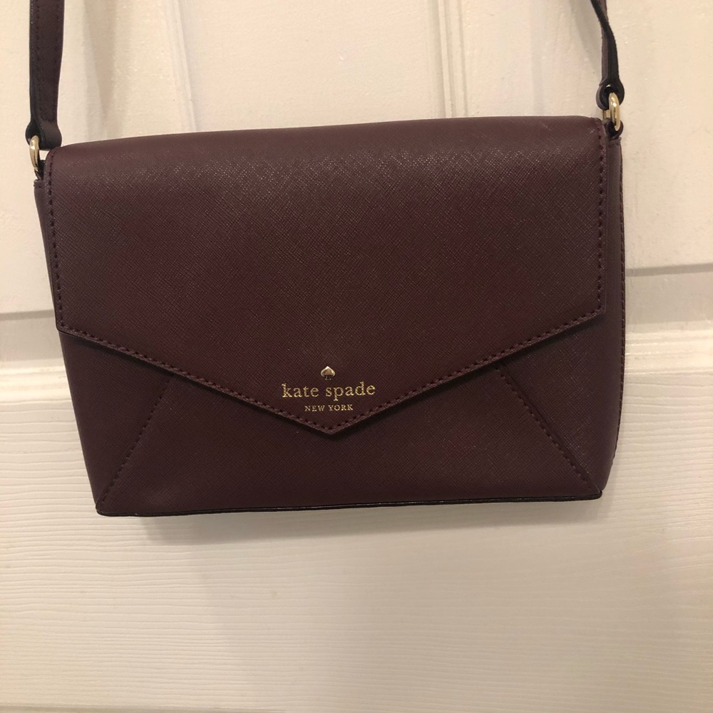 Kate Spade purple envelope crossbody